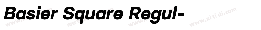 Basier Square Regul字体转换